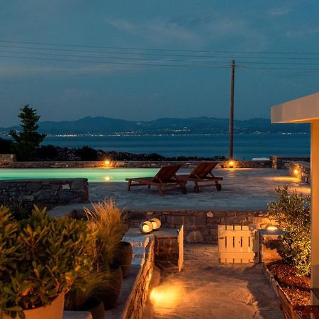 Kallirroe Deluxe Villa With Sea View And Pool Chrisi Akti  Buitenkant foto