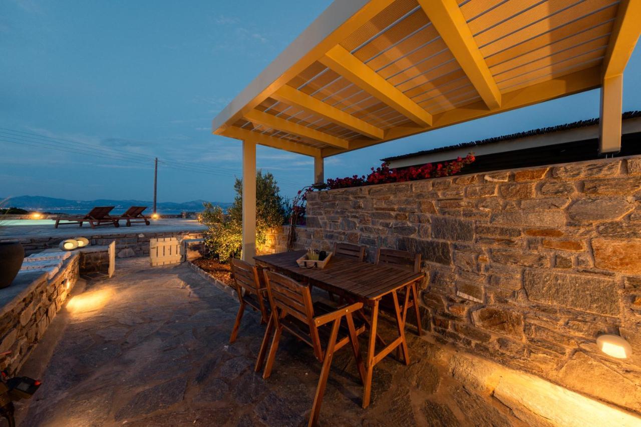 Kallirroe Deluxe Villa With Sea View And Pool Chrisi Akti  Buitenkant foto